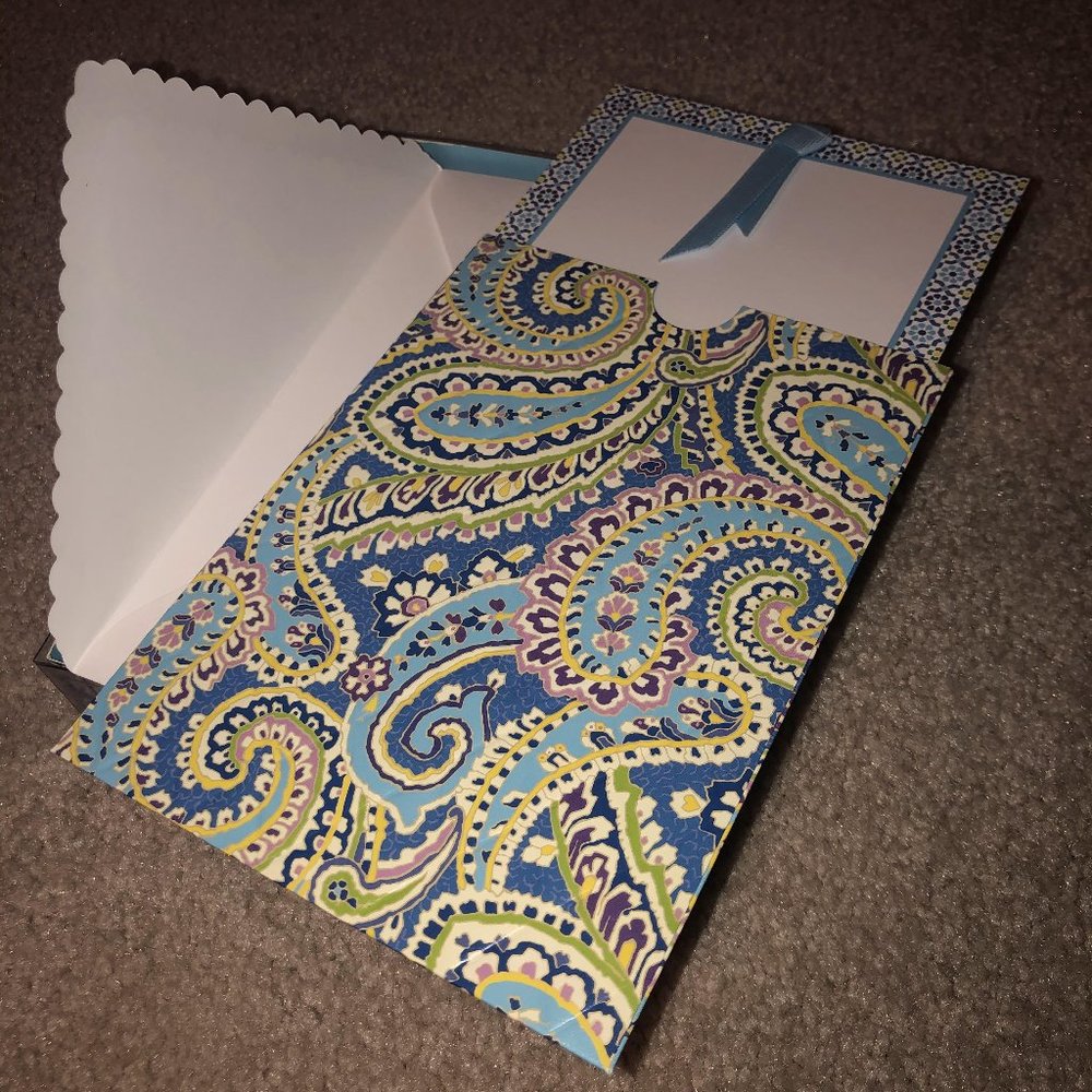 Vera Bradley Blue Stationary Note Cards